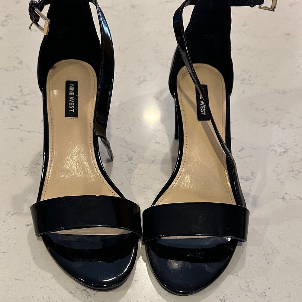 Nine West Black Patent Heels